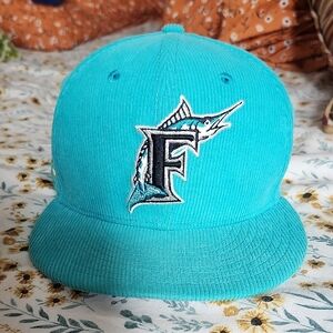 Teal Cap with Marlin Logo